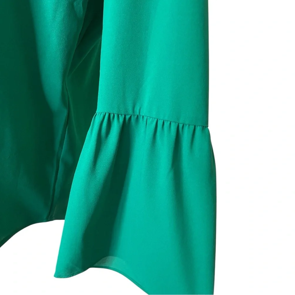 J. Crew | Women’s Green Blouse Size S Small - Picture 8 of 13